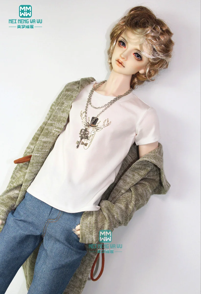 BJD Одежда куклы подходит BJD uncle fashion wild джинсы футболка с капюшоном кардиган