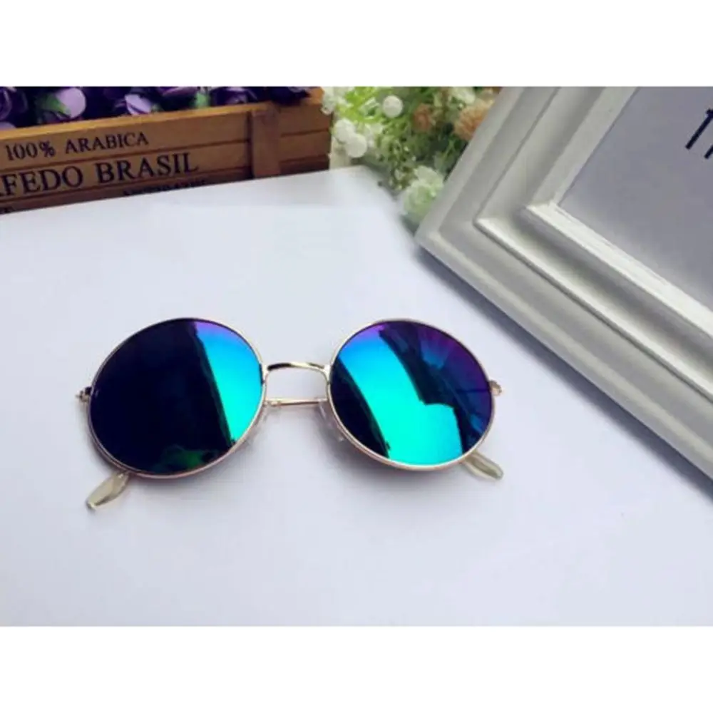 Новые Ретро Круглые Солнцезащитные очки женские брендовые дизайнерские солнцезащитные очки для женщин зеркальные солнечные очки сплав женские велосипедные очки - Цвет: green lens