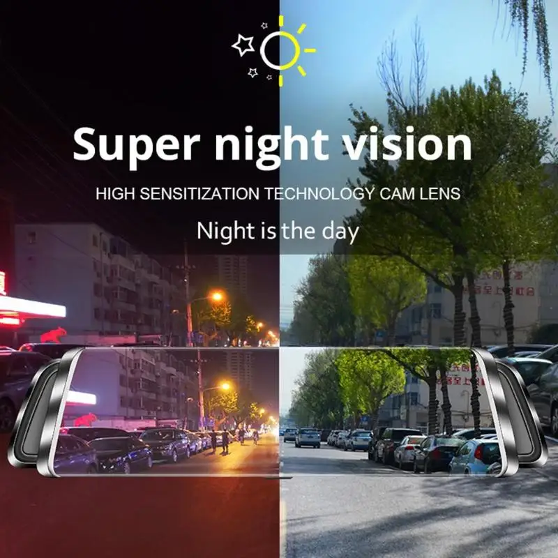 ALLOYSEED G07 9,3" 4G Android Автомобильное зеркало заднего вида DVR камера Dash Cam двойной объектив gps навигация видео рекордер ночного видения DVRs