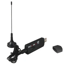 SCLS R820T+ RTL2832U USB 2,0 DVB-T SDR с FM и цифровым Радиовещанием ТВ тюнер вставляемый приемник для ПК ноутбука