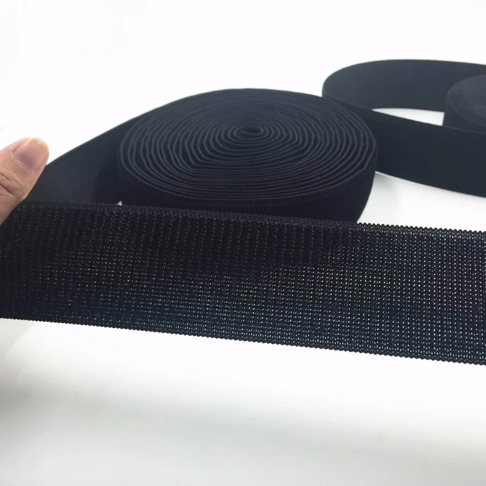 

1Meter Adhesive Nylon Magic fastener Cloth 2Rolls/set hooks and loops Elastic soft band self DIY sewing accessories supplies