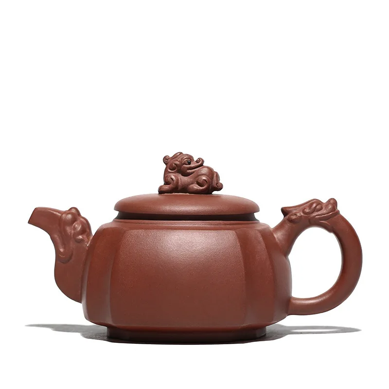 

Yixing dragon teapot purple clay kung fu pot drinkware