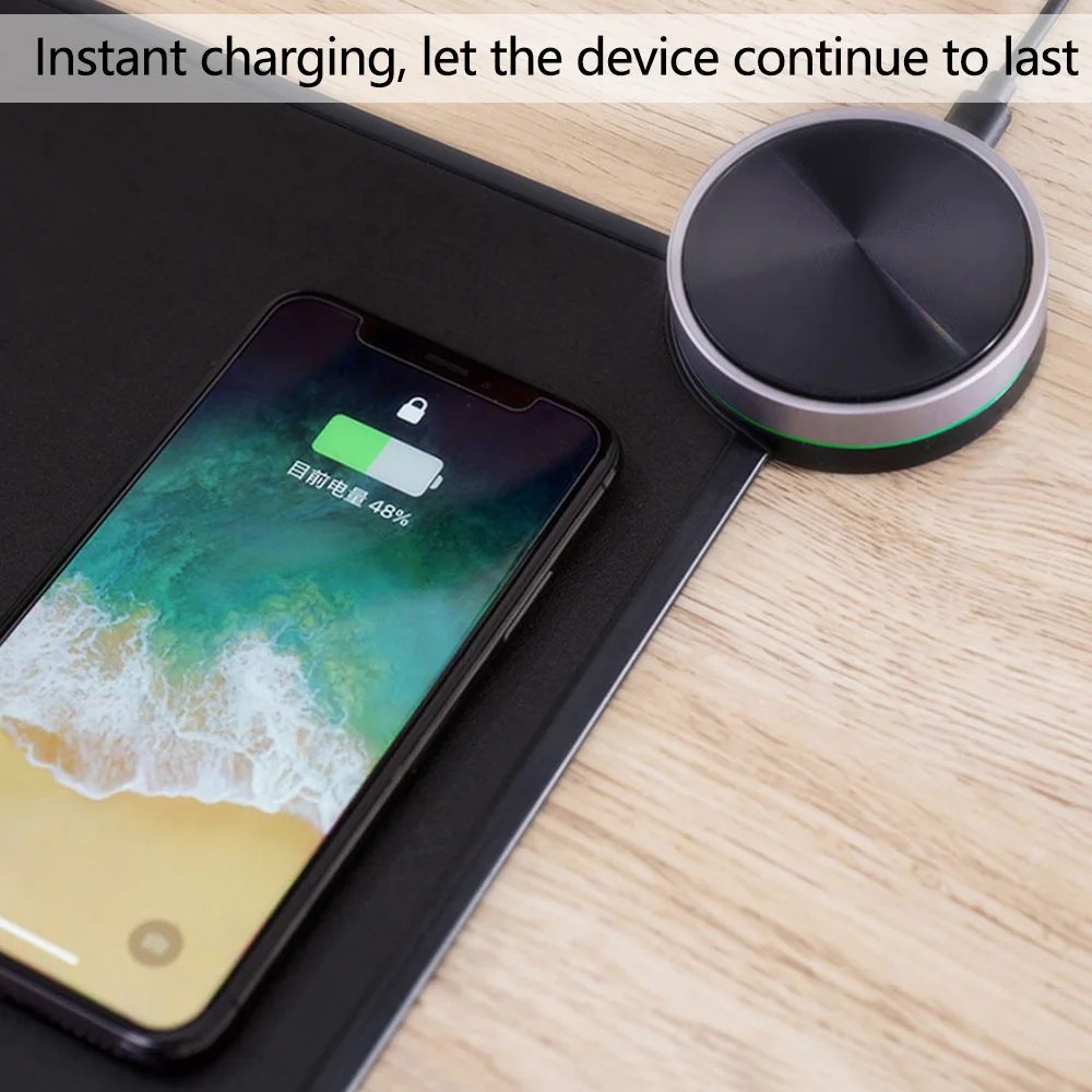 Xiaomi Miiiw смарт-Мышь Pad Qi Беспроводная зарядка Xiaomi Беспроводное зарядное устройство для телефона Iphone X Xs Быстрая зарядка игровой коврик для мыши