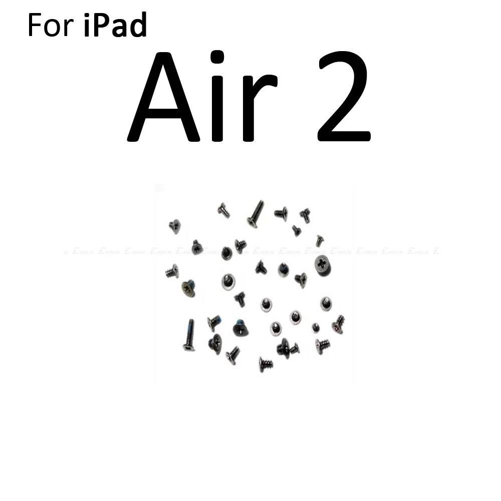 Качественные болты для iPad 4 5 Air 6 Air 2 Mini 1 2 3 полный комплект винтов с задней дверью ЖК-дисплей Нижняя док-станция винт - Цвет: For ipad Air 2