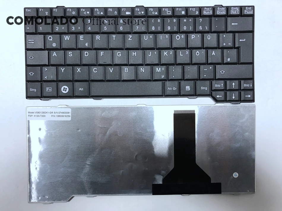 GR Germany Laptop Keyboard For Fujitsu Siemens Esprimo U9210 S118D - Clavier V080129DK1-GR Layout -1