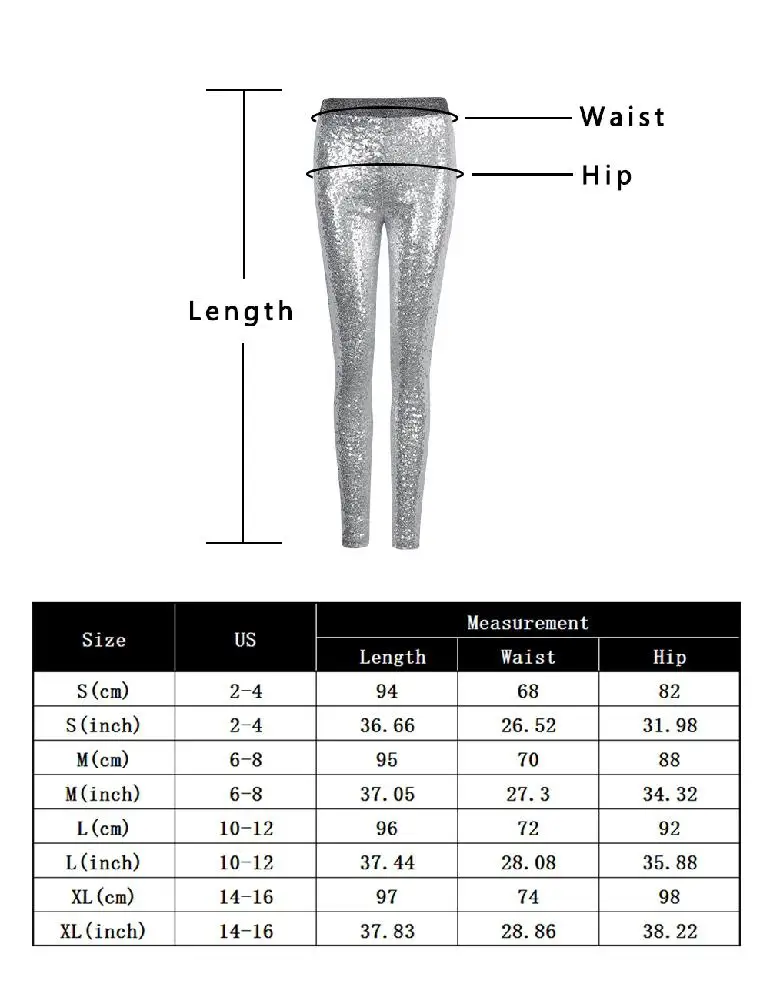 MISSKY Imixcity Для женщин одноцветные леггинсы блестящими пайетками Эластичные Обтягивающие Леггинсы Штаны Щепка