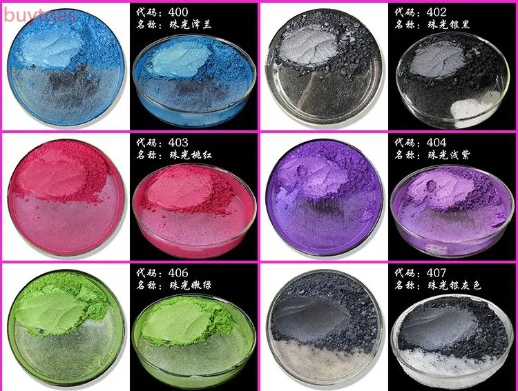 

Buytoes 60colors pearlescent powder for make up,nature mica pigment for nail polish,eys shadow and lipstick,1lot=100g,one color