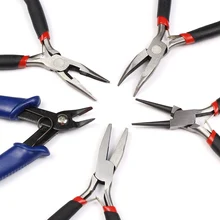 5 шт. зуб из Нержавеющей Стали Изогнутый плоский тонкий носик боковая диагональная резка многофункциональные кусачки набор ювелирных изделий DIY Fix делая инструменты