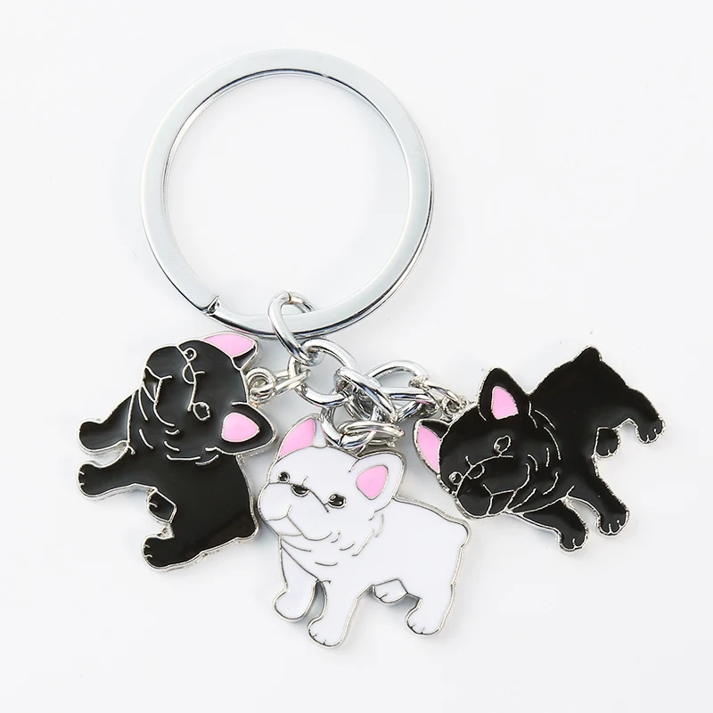 Брелок для ключей в виде французского бульдога|key ring holder|bag charmwomen keychain |
