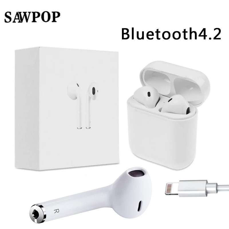 

Mini Double IFANS Headset Wireless Bluetooth Earphone Earbuds With Mic Charging Box For IOS IPhone 6 7 Android Xiaomi Samsung