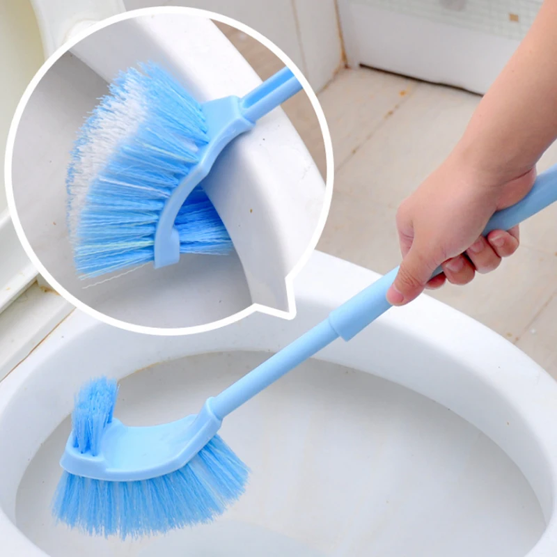 Home Hygienic Toilet Brush Cleaning Brush Bathroom Cleaner V-type Scrubber