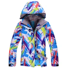 New Colorful woman outdoor coats skiing jackets snowboarding clothing waterproof windproof winter Snow Suit jackets snow garment