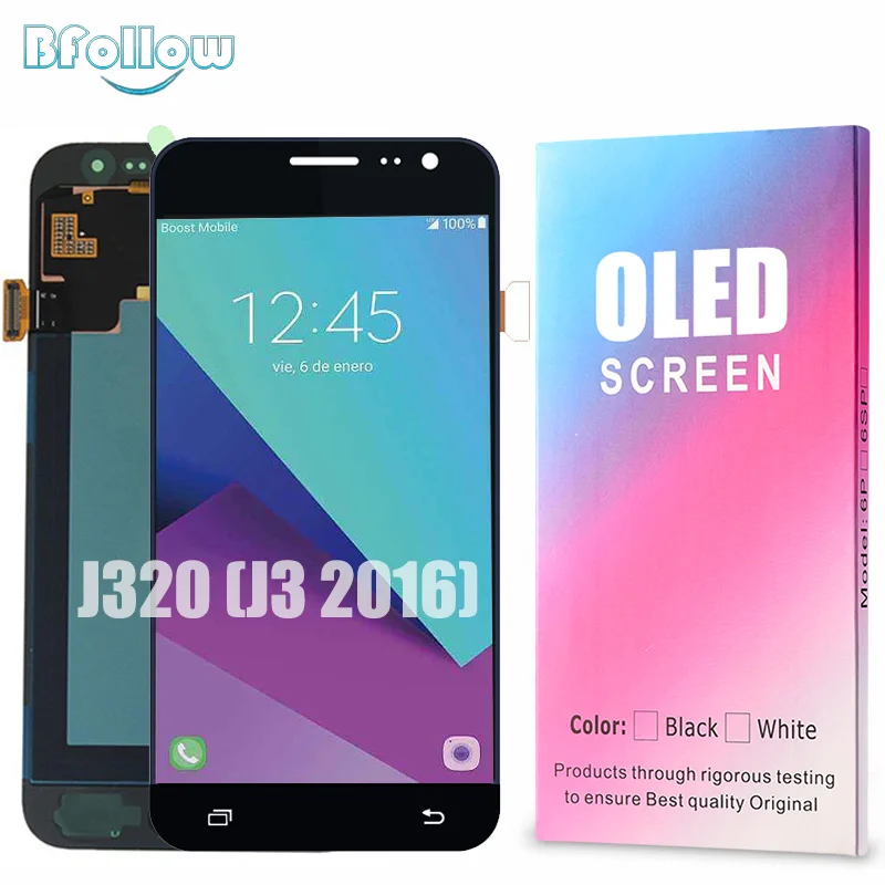 BFOLLOW оригинальный OLED для Samsung Galaxy J3 2016 J320 AAA экран дисплей дигитайзер сборка копия