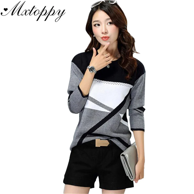 Koop 2018 Vrouwen Casual O hals Kasjmier Trui Lente Herfst Winter Vrouwelijke Trui Plus Size Dieptepunt Shirt Gratis Verzending