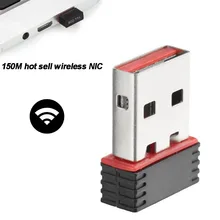 Сетевая карта LAN Wifi адаптер беспроводной приемник Mini USB для ПК Dongle 150 Мбит/с