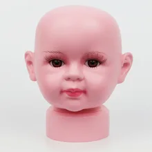 34 см небьющиеся реалистичные пластиковые детские манекены голова, манекены головы