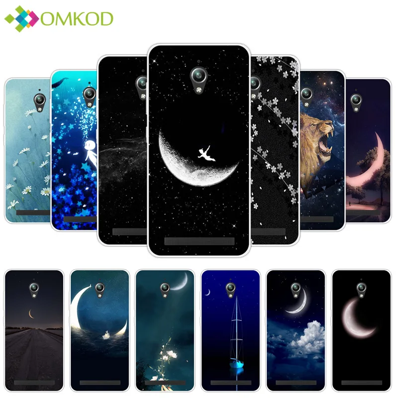 

for Asus Zenfone Go ZC 500TG Meniscus Phone Case Clear Back TPU Gel Slim Skin Cover 5.0 inch DIY for Asus Zenfone Go ZC500TG
