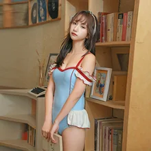 Женские Купальники Одна деталь купальника подросткового возраста японский в Корейском стиле женские пикантные Высокая Талия твёрдое полиэстеровое пляжное платье Sierra Surfer ванный комплект