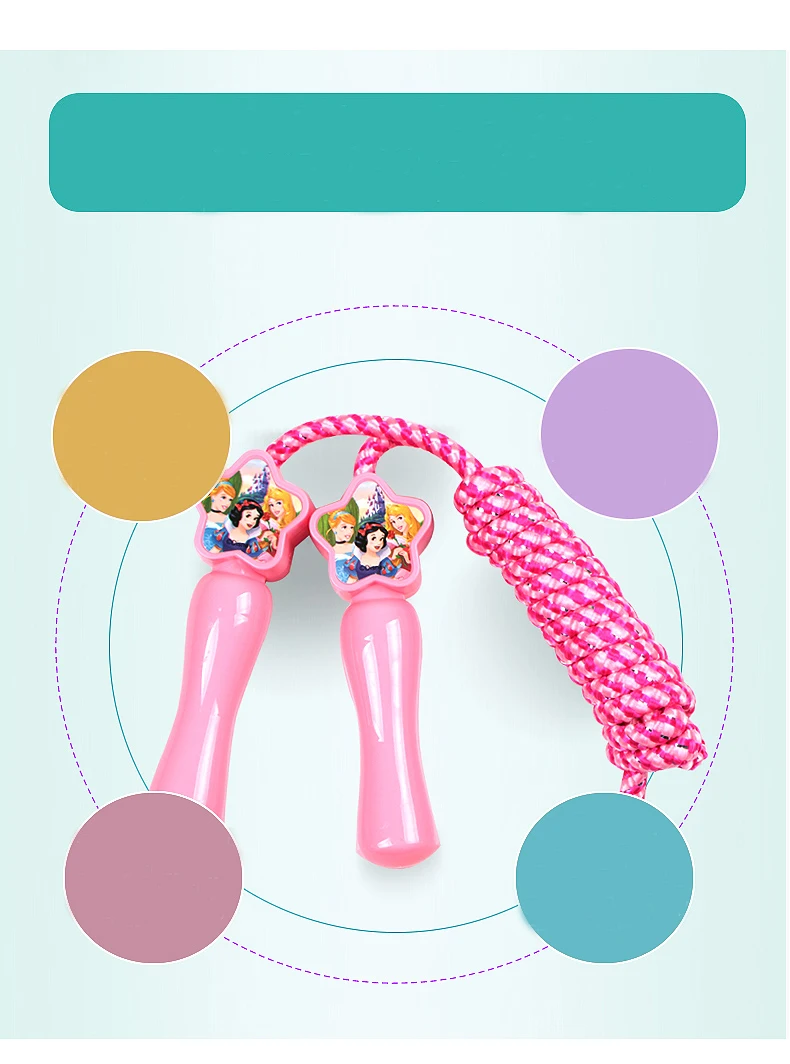 Mickey Handle Jump Rope Childen Skipping Rope Fun Outdoor Sports Fitness Bodybuilding kid jump Ropes Cute sports toy (10)