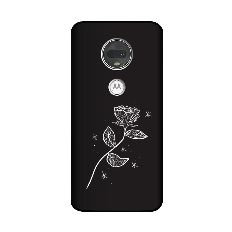 Мягкий силиконовый чехол QAQsam для Motorola Moto G7 G 7 Plus Play power с рисунком для Motorola Moto G7 Play Coque - Цвет: Белый