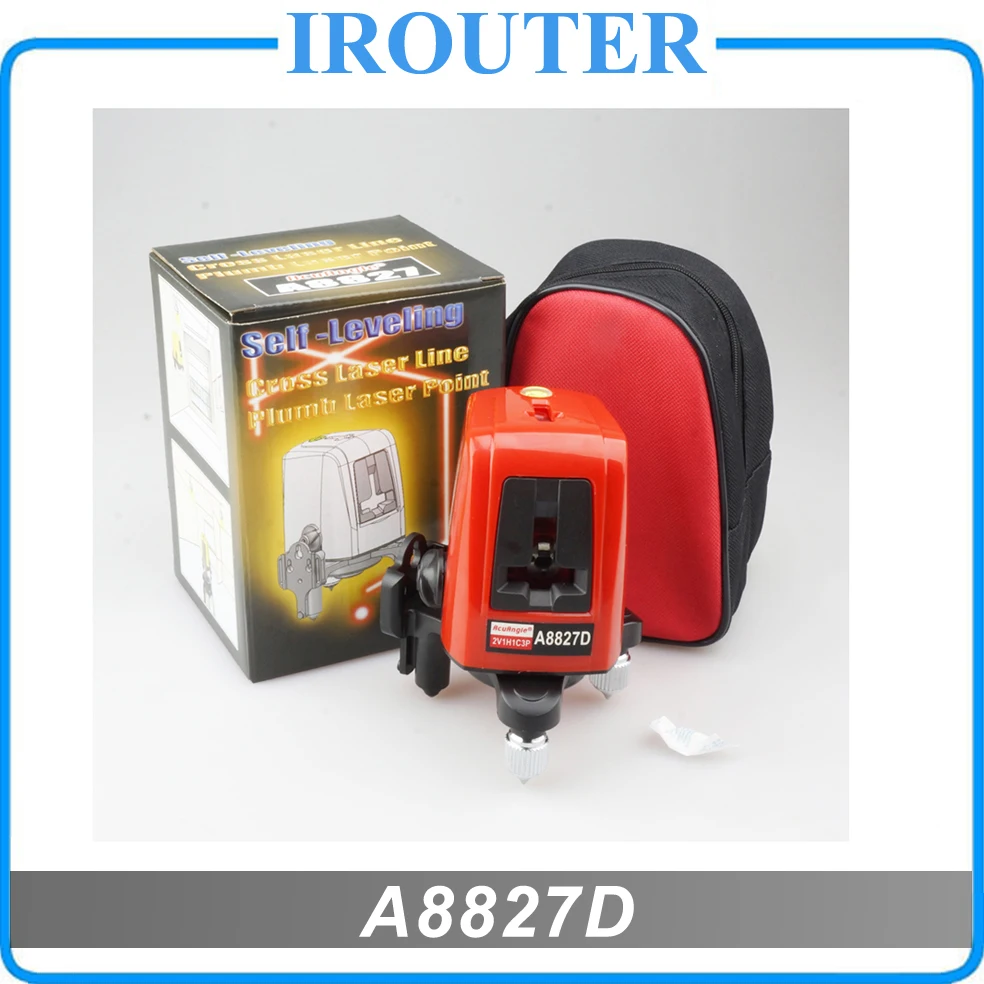 

A8827D , better than AK455 , 3 Line 3 points red laser level ,360degree Self- leveling Cross Laser Level Red HOT SALE Tools