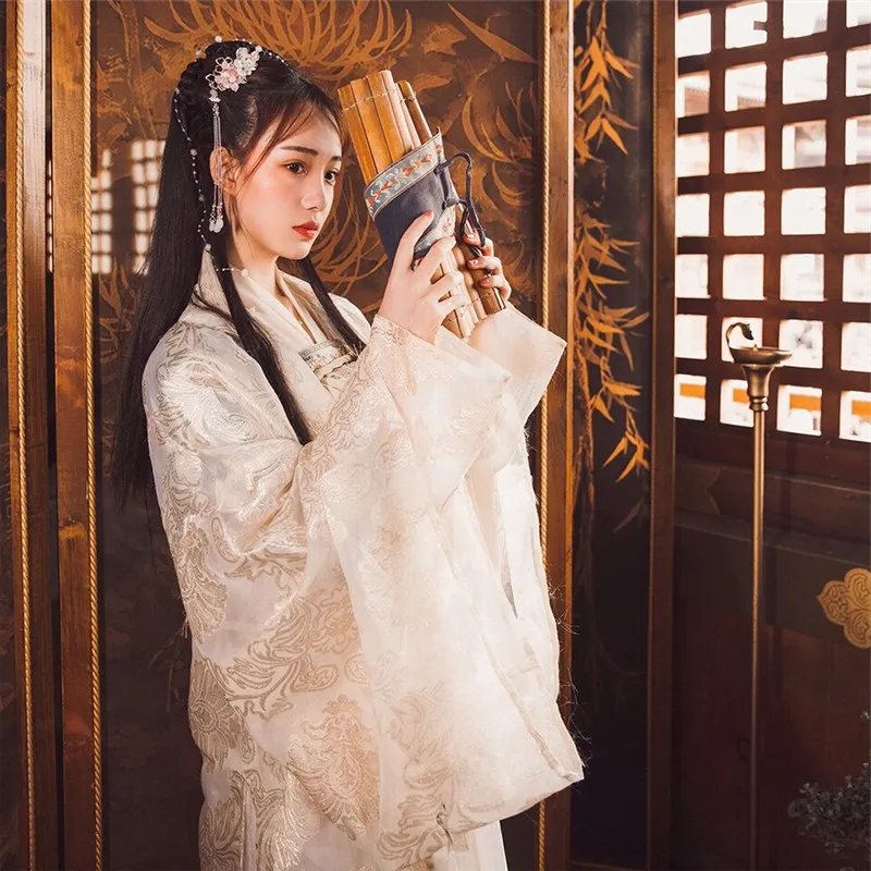 Hanfu костюм элегантная одежда в китайском стиле для женщин Китайская древняя и традиционная Женская одежда народная танцевальная одежда DQL1057