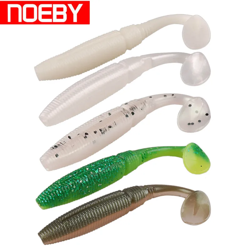 5pcs NOEBY SW5019S Soft Fishing Lures 10cm 9g Isca Pesca Leurre Souple Shad De Peche Fish Wobbler Bait For Pike | Спорт и