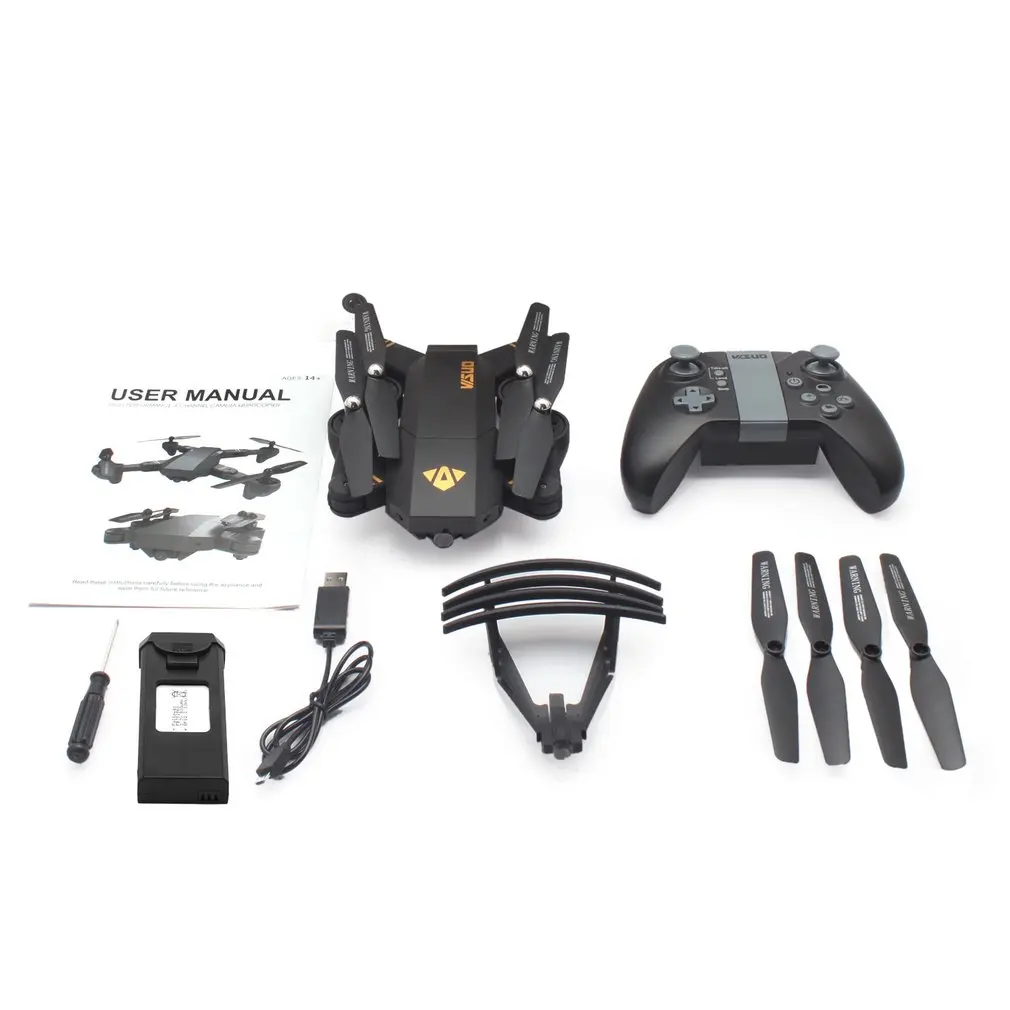 

XS809HW 2.4G Foldable FPV Selfie Drone RC Quadcopter with Wifi Camera 0.3MP Altitude Hold RC Quadcopter Helicopter Drone Model
