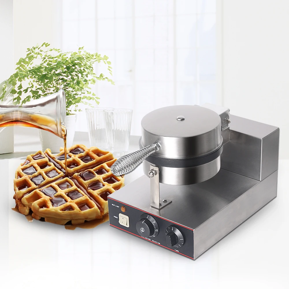 ITOP Waffle Machine Stainless Steel Waffle Baker Non-stick Electric Waffle Iron Maker Cake Oven EU/UK Plug