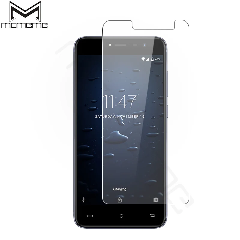 MCMEME For Cubot Note Plus Tempered Glass 9H 2.5D Ultra-thin Toughened protective film For Cubot Note Plus Screen Protector Film