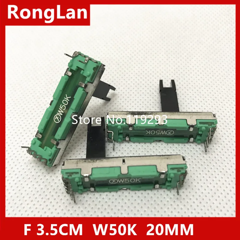 

[BELLA] F 3.5CM 35MM mixer, direct skid potentiometer, Single W50K(20MM handle) belt, middle point B10K (15mm handle)--10PCS/LOT
