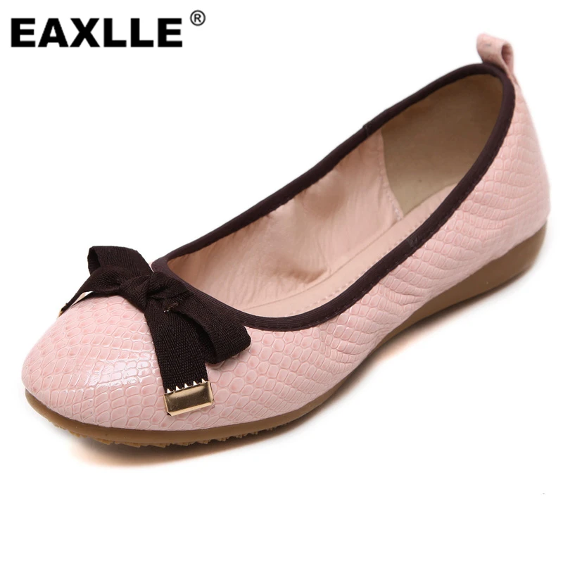

2016 Women Foldable Ballet Shoes Casual Women's Shoes Hand-sewn Bowtie Flat Shoes Flexible Boat Shoes Women Loafers JXF928-4