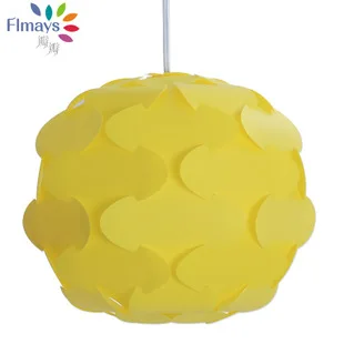 

480MM Petal Yellow Tree Modern Contemporary DIY Elements IQ Jigsaw Puzzle ZE Lamp Shade Ceiling Pendant Lamp Ball Light Lighting