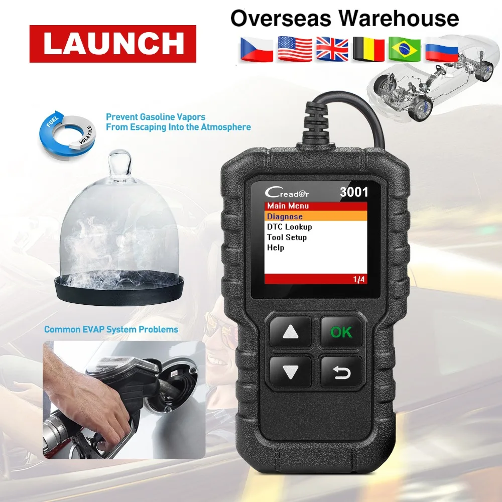 Launch CR3001 AD310 Support Full OBDII/EOBD function Creader 3001
