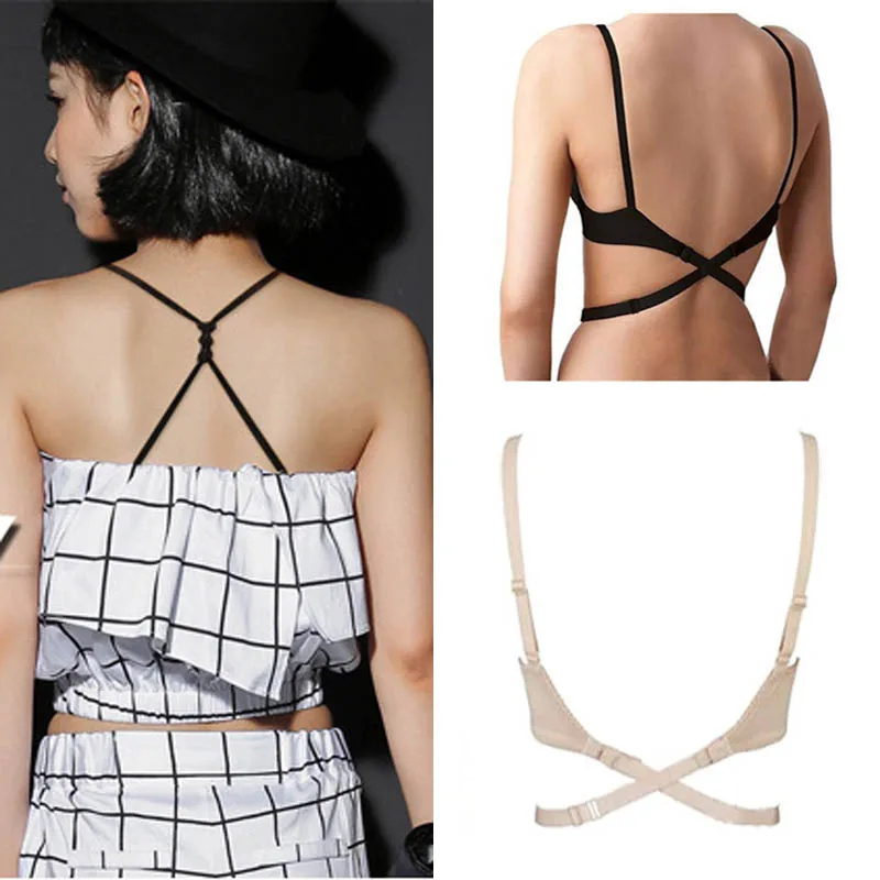 

1 PCS Low Back Backless Bra Strap Adapter Converter Fully Adjustable Extender Hook New 3 Colors