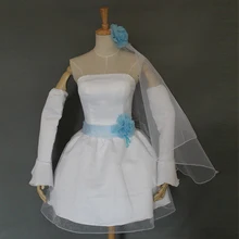 nime Lovelive Sonoda Umi Lolita White Bridesmaid Dresses Cosplay Costume