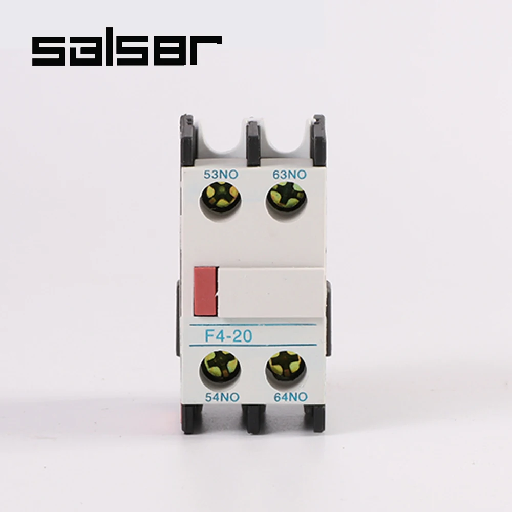 

AC contactor 2 NO auxiliary contact blocks F4-20 matching contactor 10A 690V CJX2