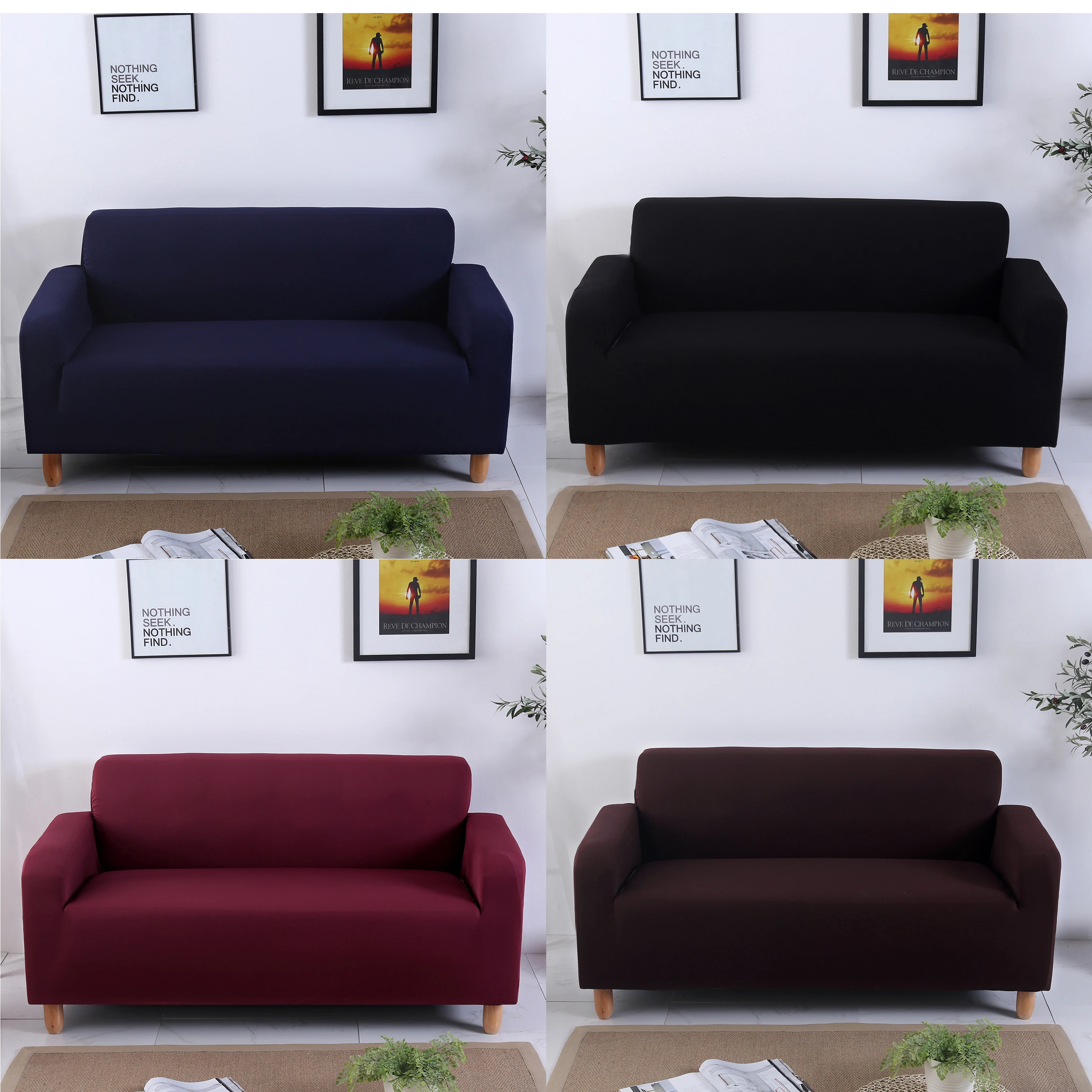 Solid Plain Sofa Bed Cover Sofa Cover For Dining Room Couch Cover Sofa