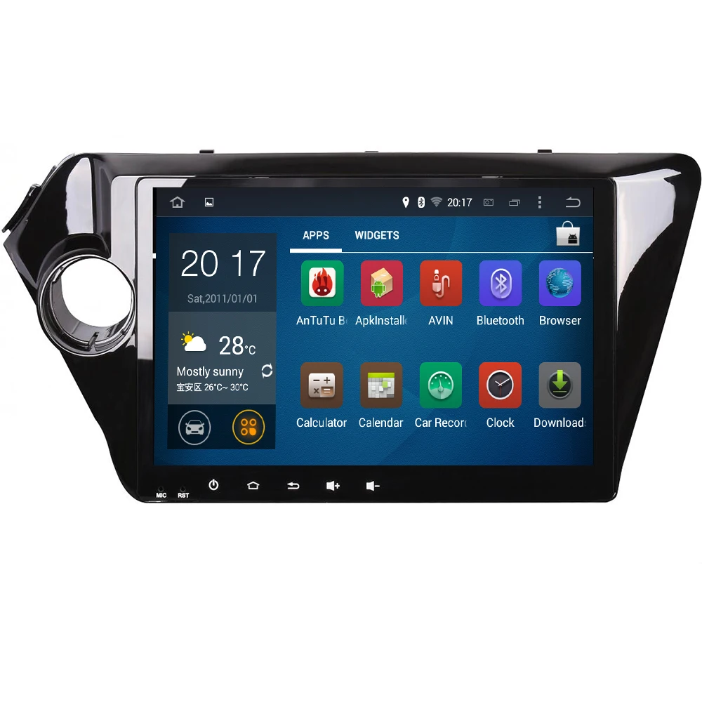 Best android 9.0 8 core car dvd multimedia player 2 din For kia rio 3 k2 rio 2011-2016 radio gps navigation navi stereo 9" 2.5D DSP 2
