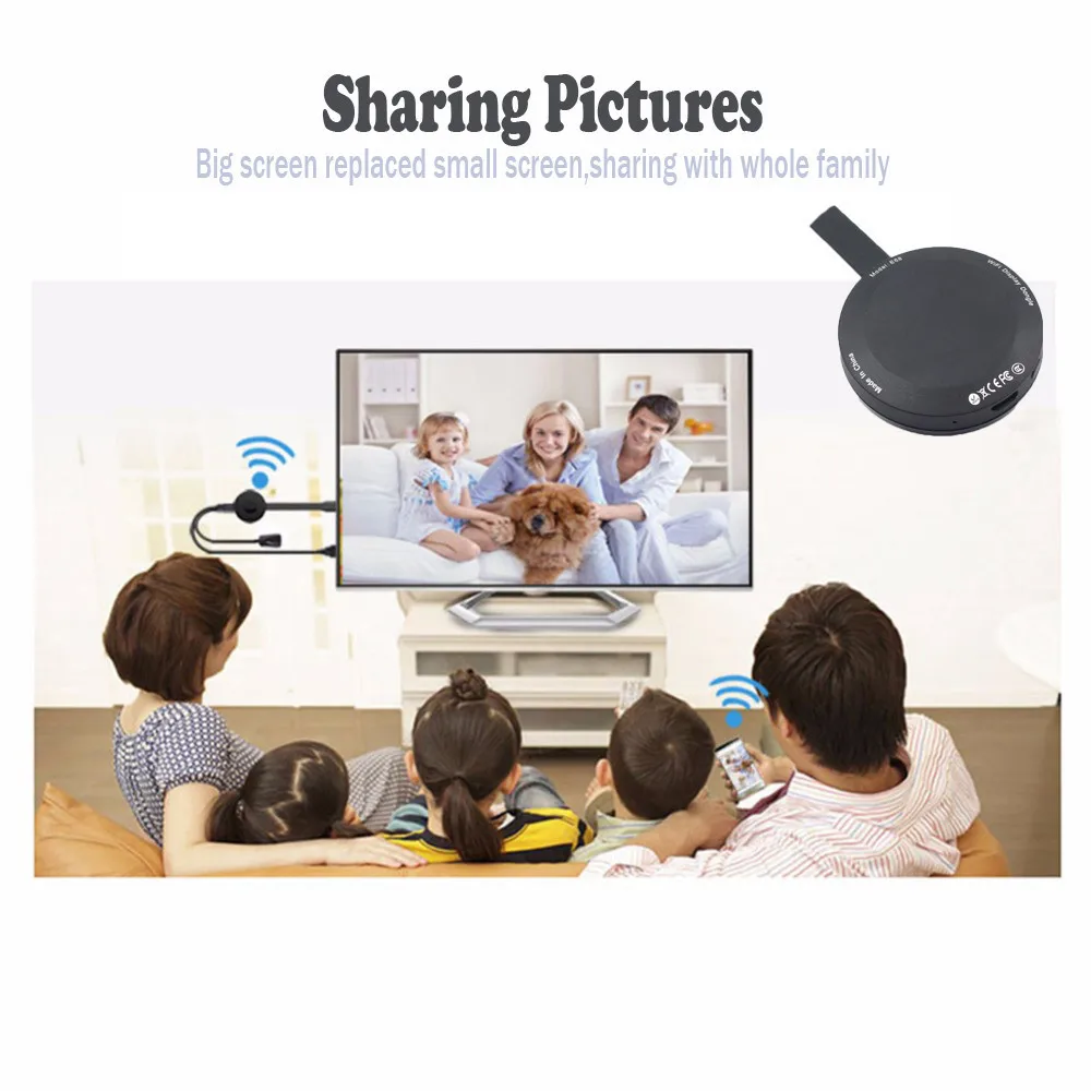 Wi Fi дисплей HDMI 1080P TV Dongle приемник подходит для смартфонов ноутбуков телевизоров LX