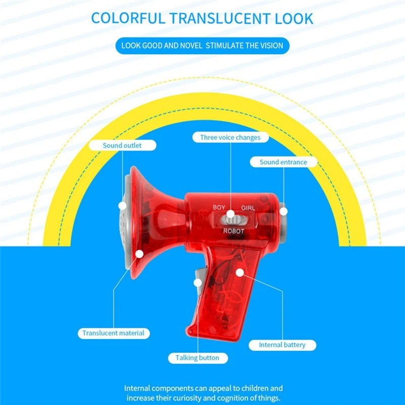 Забавный голосовой чейнджер звуковой усилитель забавная игрушка детский день подарок мульти голосовой чейнджер дети шутка детские