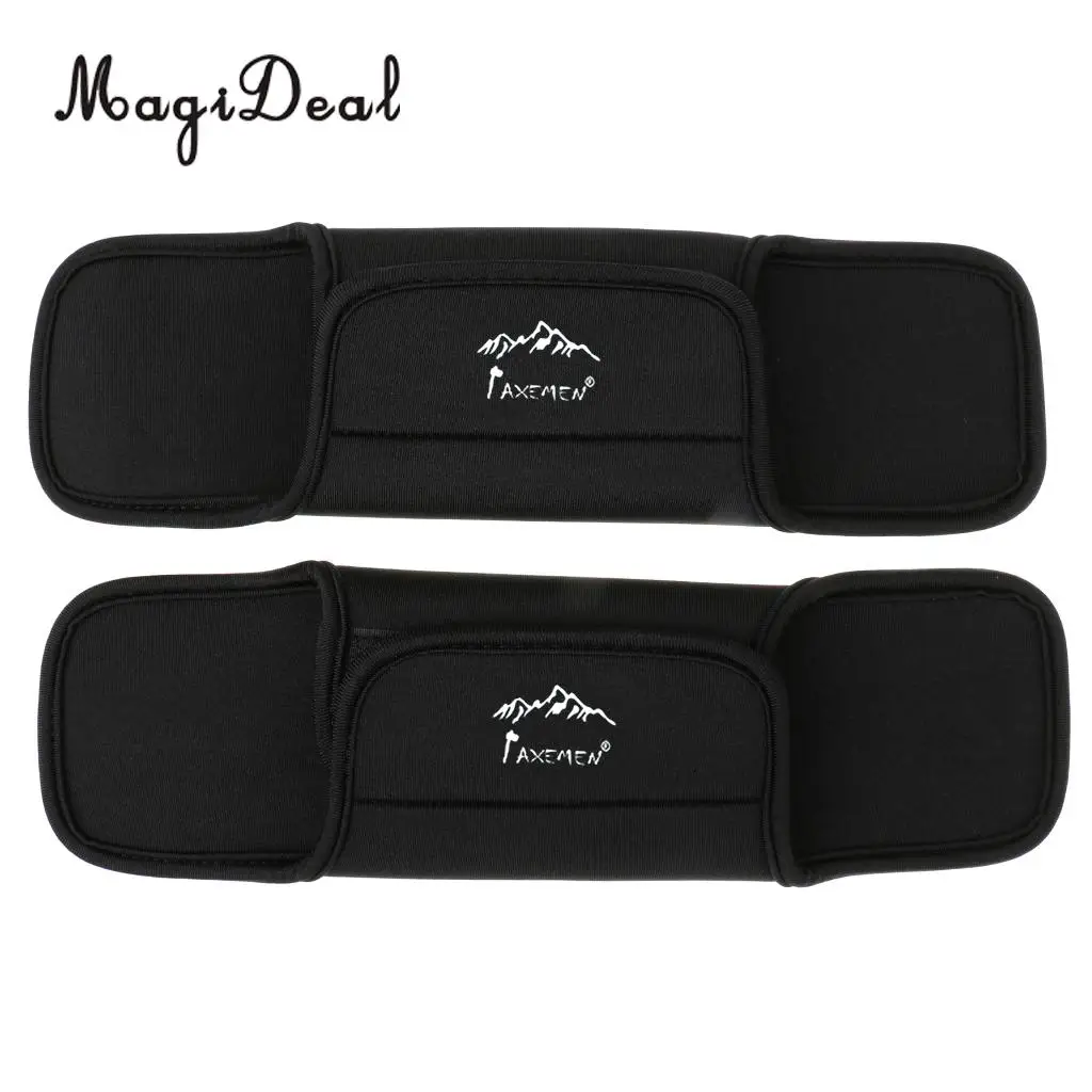 MagiDeal 2x Comfortable Shoulder Waist Belt Strap Cushion Pad Damping Travel Outdoor Backpack Camping Hiking Soft Pad