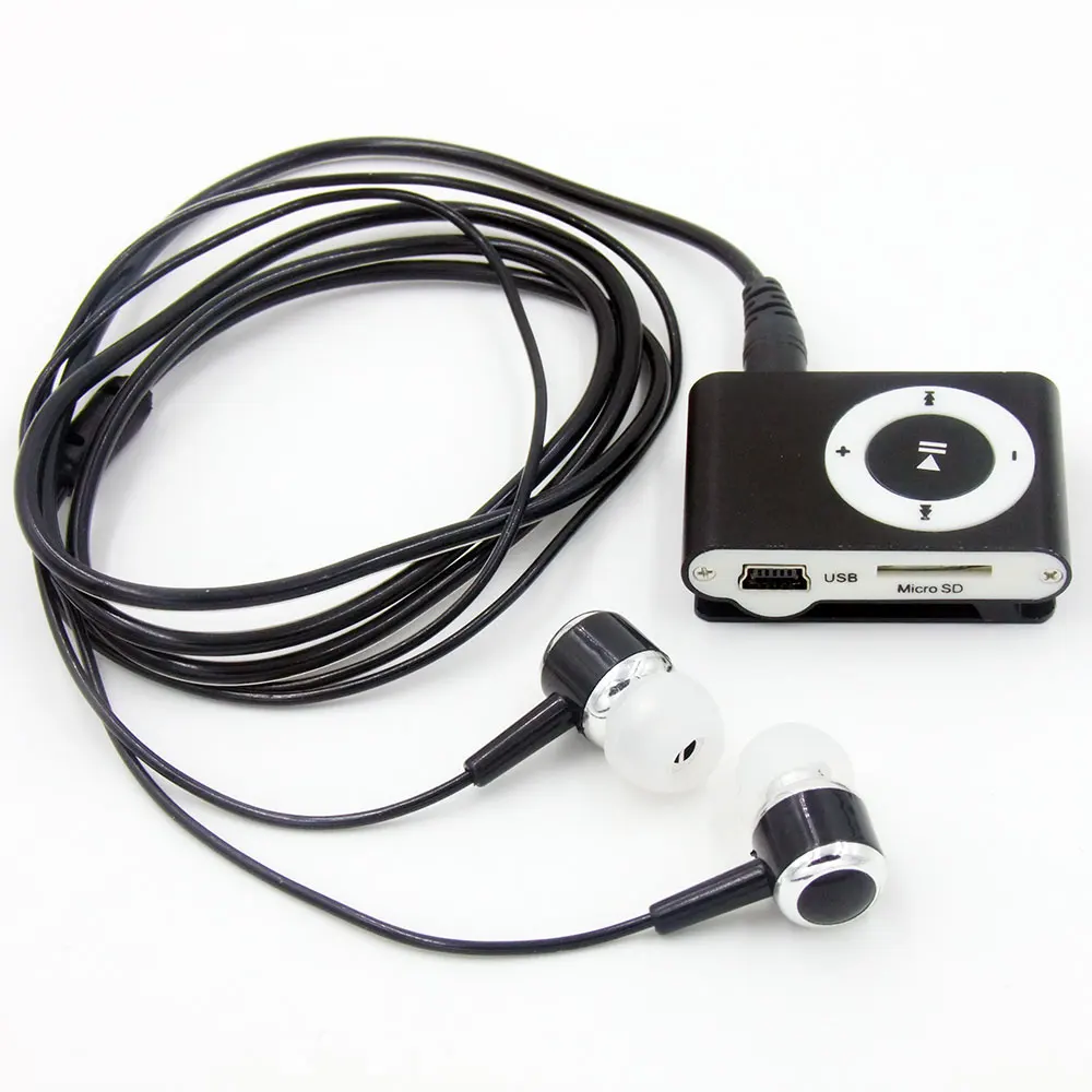 MP3 music player with fashion earphone Metal Clip mp3 Portable Sport 3