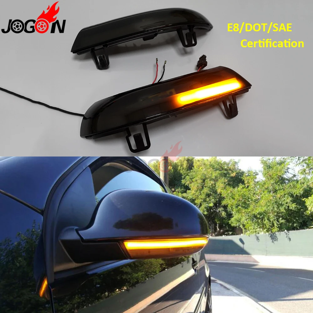 Ceny Czarny dla VW GOLF 5 GTI V MK5 Jetta Passat B5.5 B6 Sharan Superb EOS dynamiczne światło kierunkowskazu led lusterko boczne wskaźnik