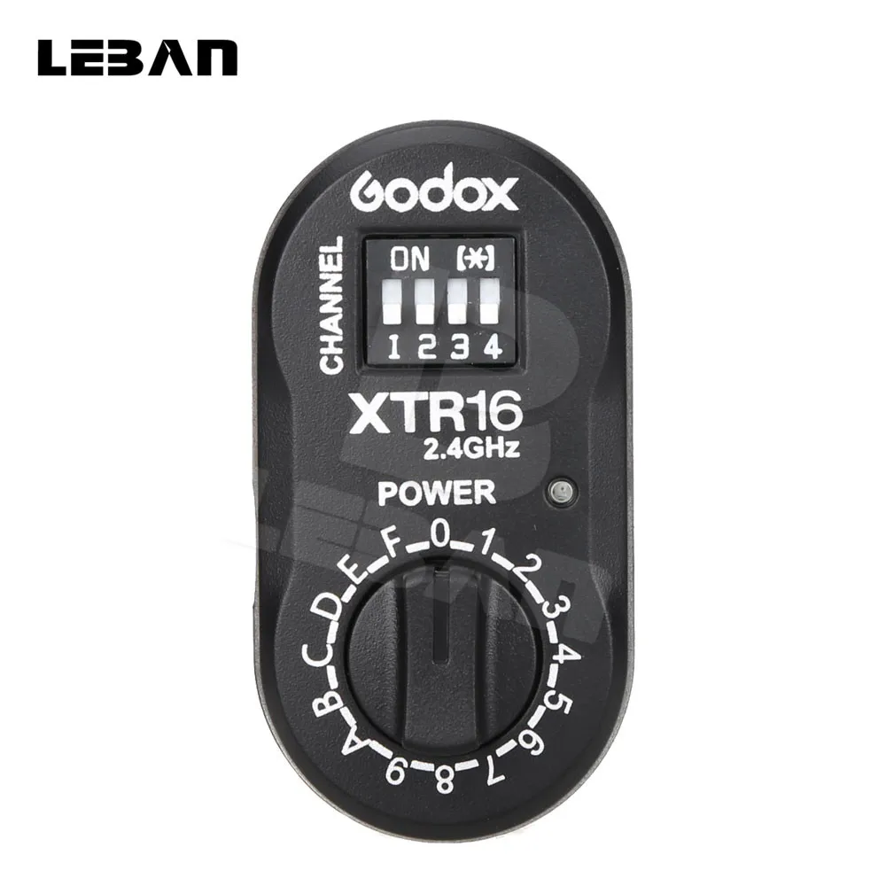 Godox XTR-16 Беспроводной 2,4G дистанционное управление Управление приемник вспышки для X1C X1N XT-16 трансмиттер триггер Wistro AD360/DE/QT/DP/QS/GS/GT