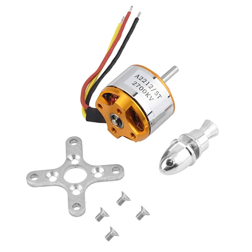

Bluelans Useful 2700KV RC Outrunner Brushless Motor A 2212 5T for Airplane Aircraft Hobby