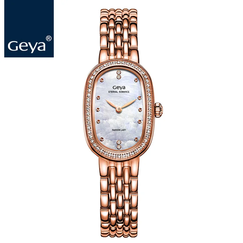 Geya Японский Miyota GL20 женские кварцевые часы из нержавеющей стали Hardlex женские часы люксовый бренд повседневные наручные часы