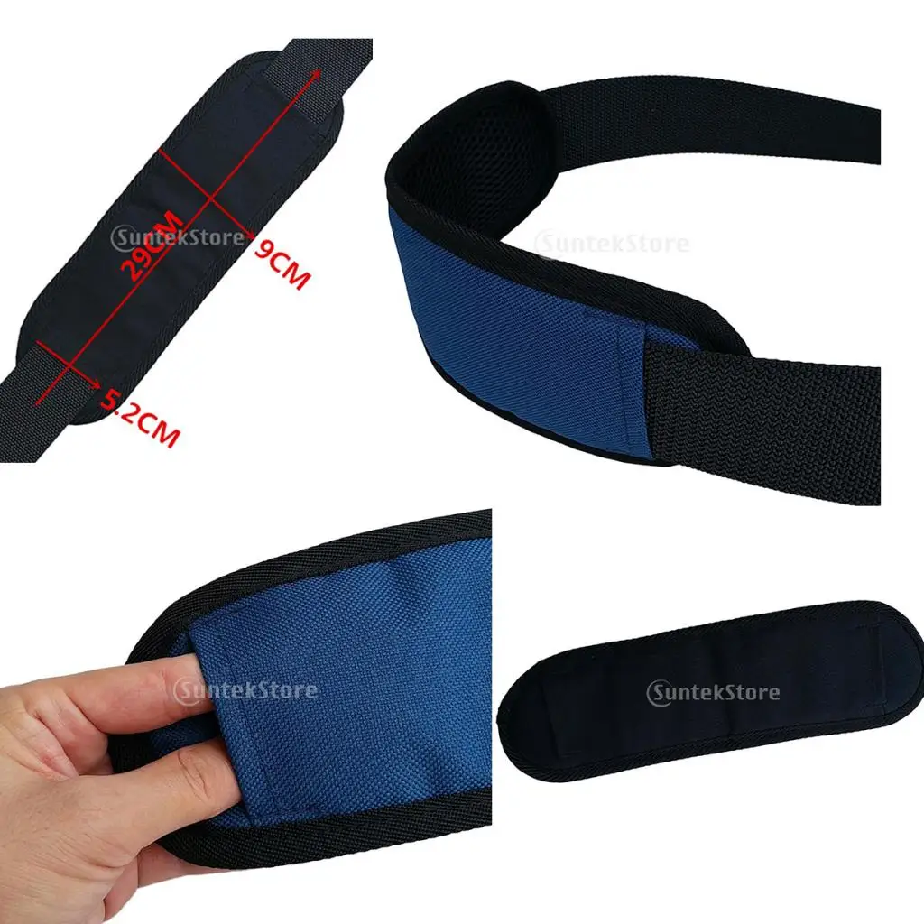 Replacement Shoulder Belt Pad Anti-Slip Strap Cushion Replacement for Camera Laptop Bag Black Blue Shoulder Strap Pad