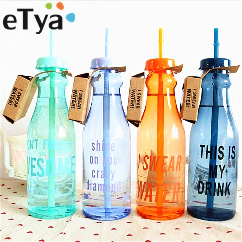 650ml 23*5c Unbreakable Water Bottle Plastic Portable Sports bottle