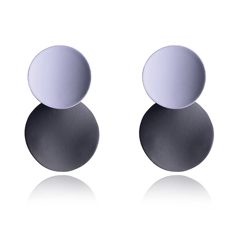 

2019 Fashion Vintage Geometric ball Statement Drop Earrings For Women Unique Black Metal Hanging Dangle Earrings Jewelry Gift
